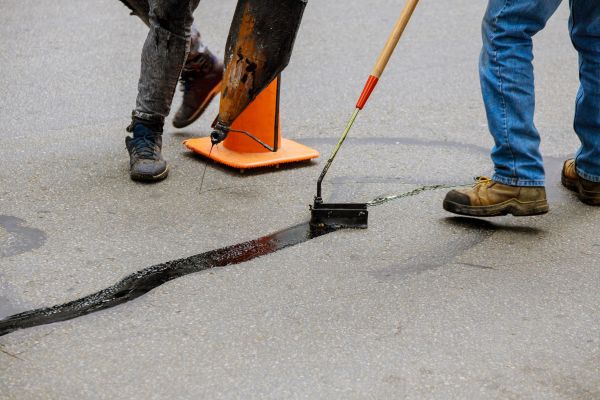 Parking Lot Crack Sealing in Elkhart